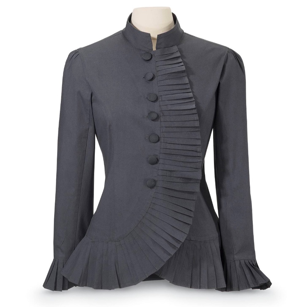 Pyramid collection Pleated Ruffle Jacket Size XL